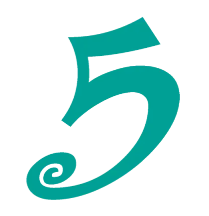 Stylized Number Five