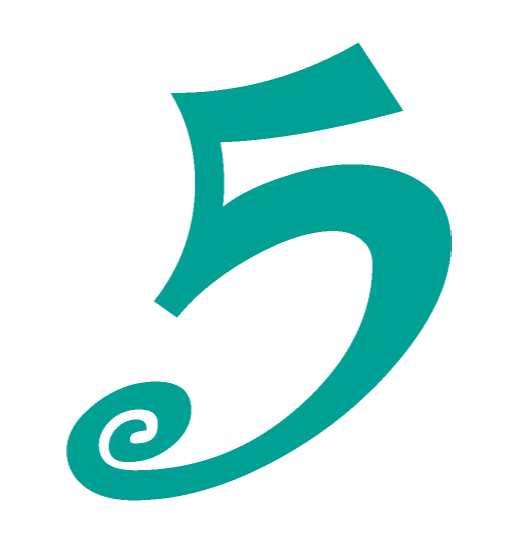 Stylized Number Five
