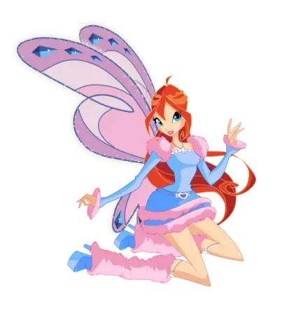 Beautiful Cartoon Fairy in a Fantasy Setting