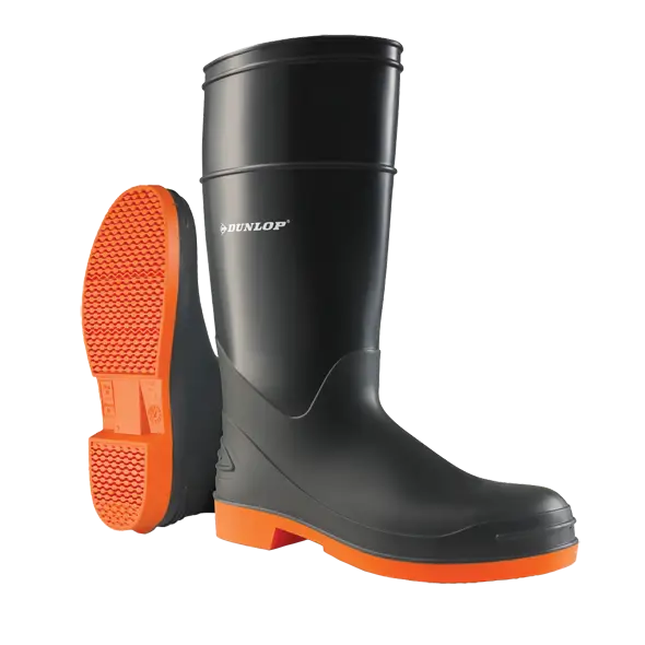 Black Rubber Boots for Outdoor Use