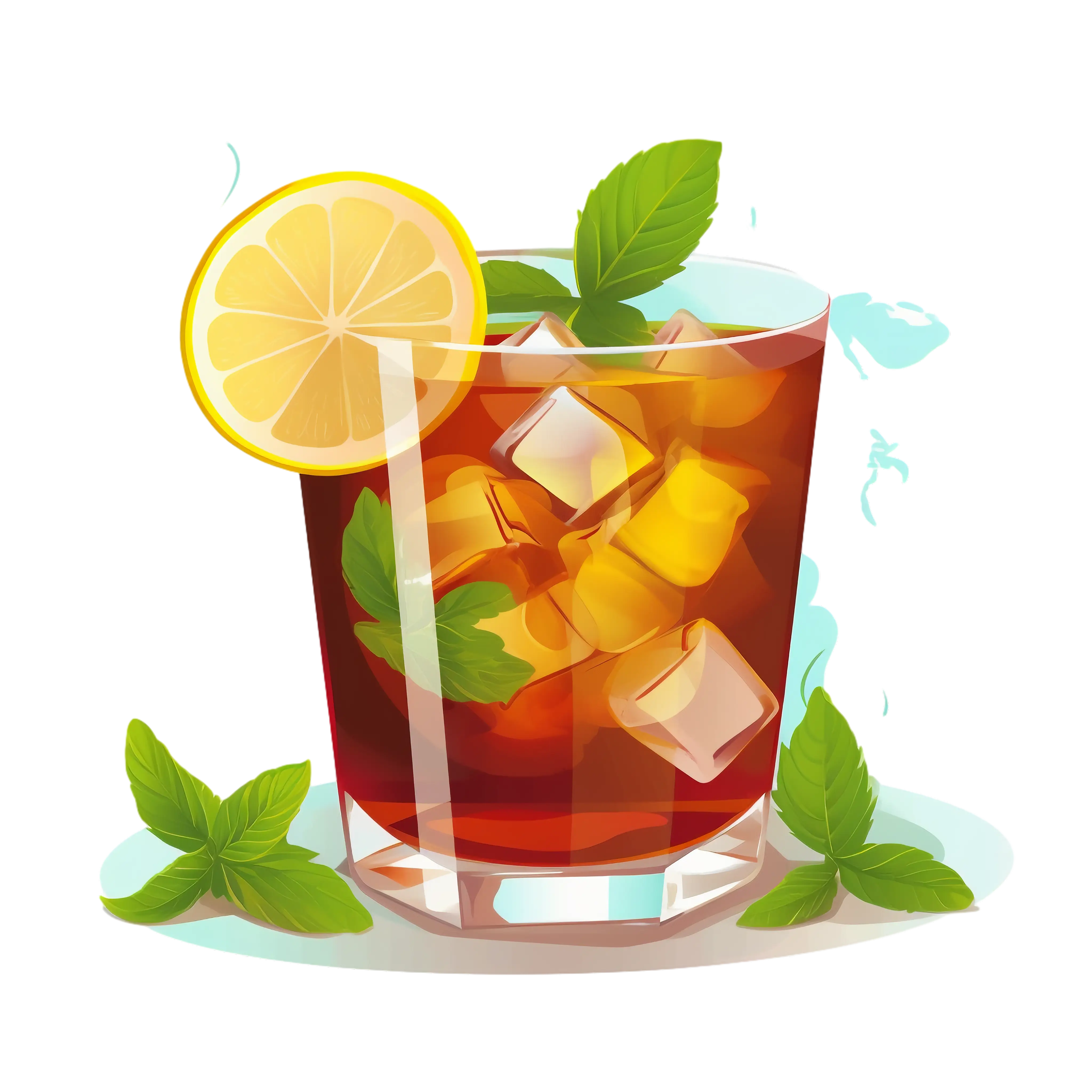 Refreshing Iced Tea with Lemon