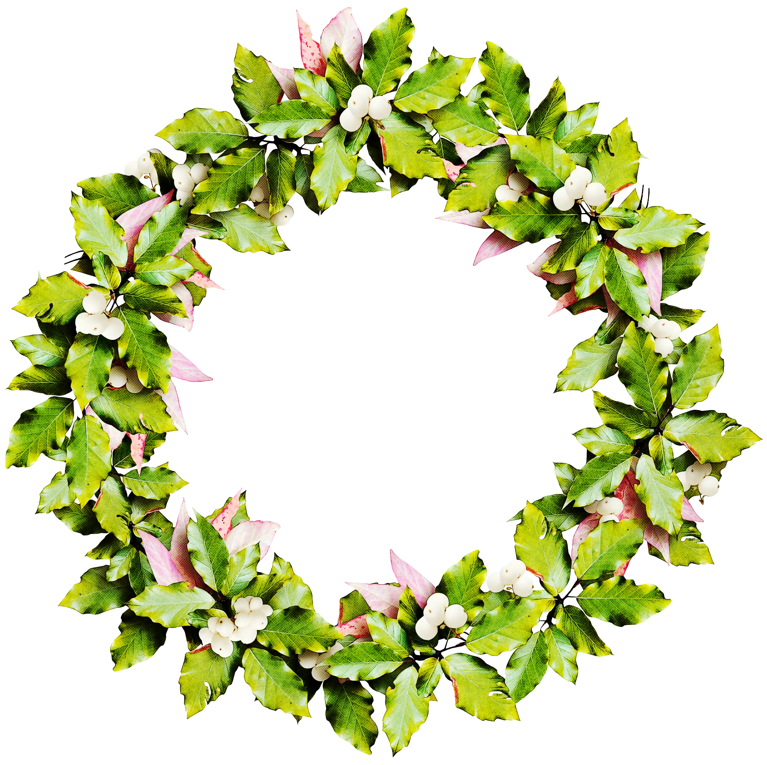 Festive Holly Wreath Decoration