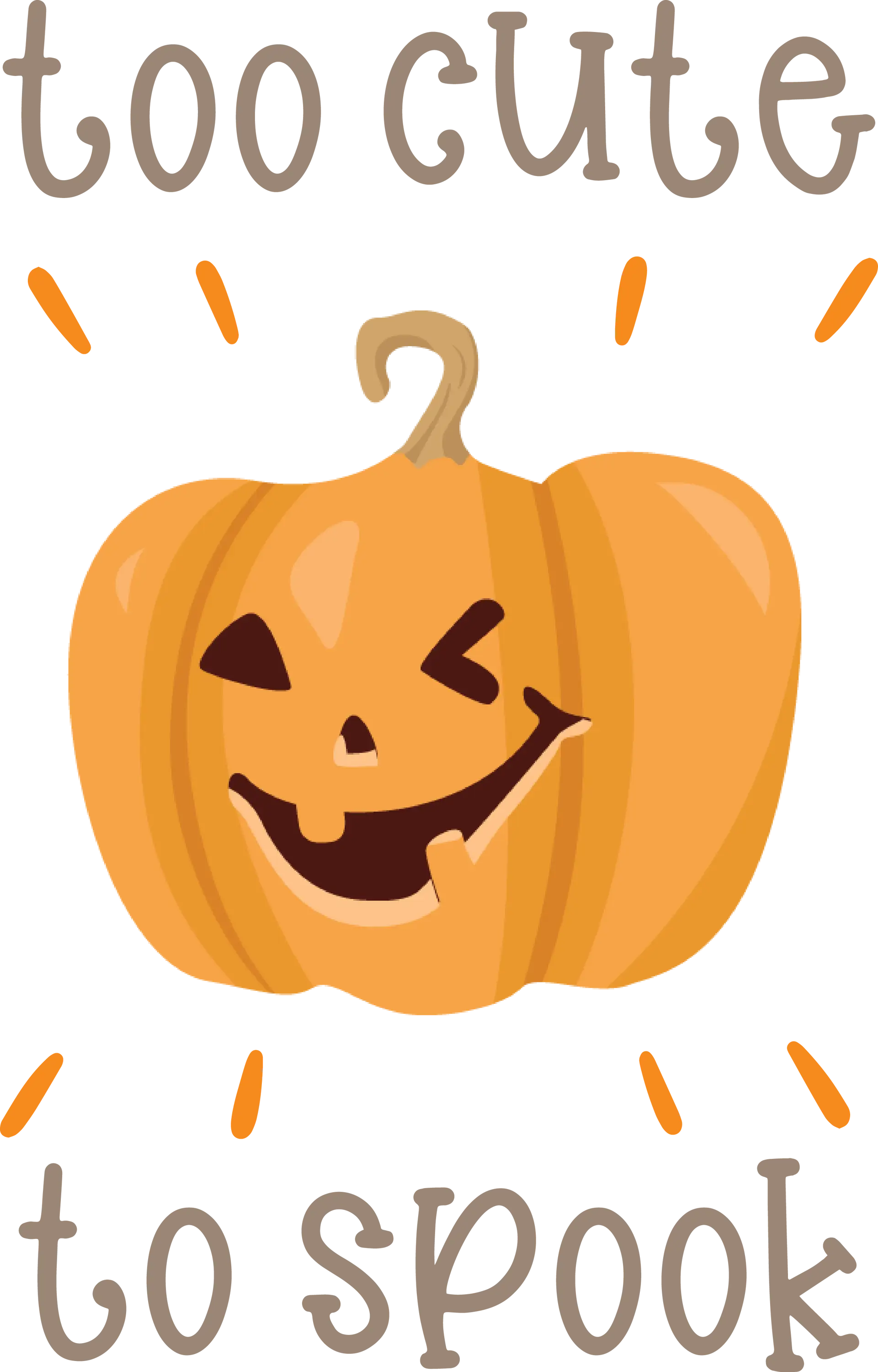 Winking Pumpkin Halloween Illustration