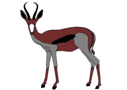 Graceful Horned Antelope in the Wild