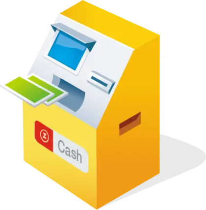 ATM Machine Dispensing Cash