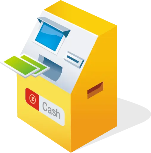 ATM Machine Dispensing Cash