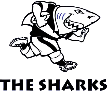 Shark Mascot Running with Football