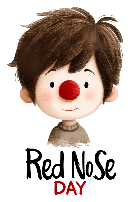 Red Nose Day Character Illustration