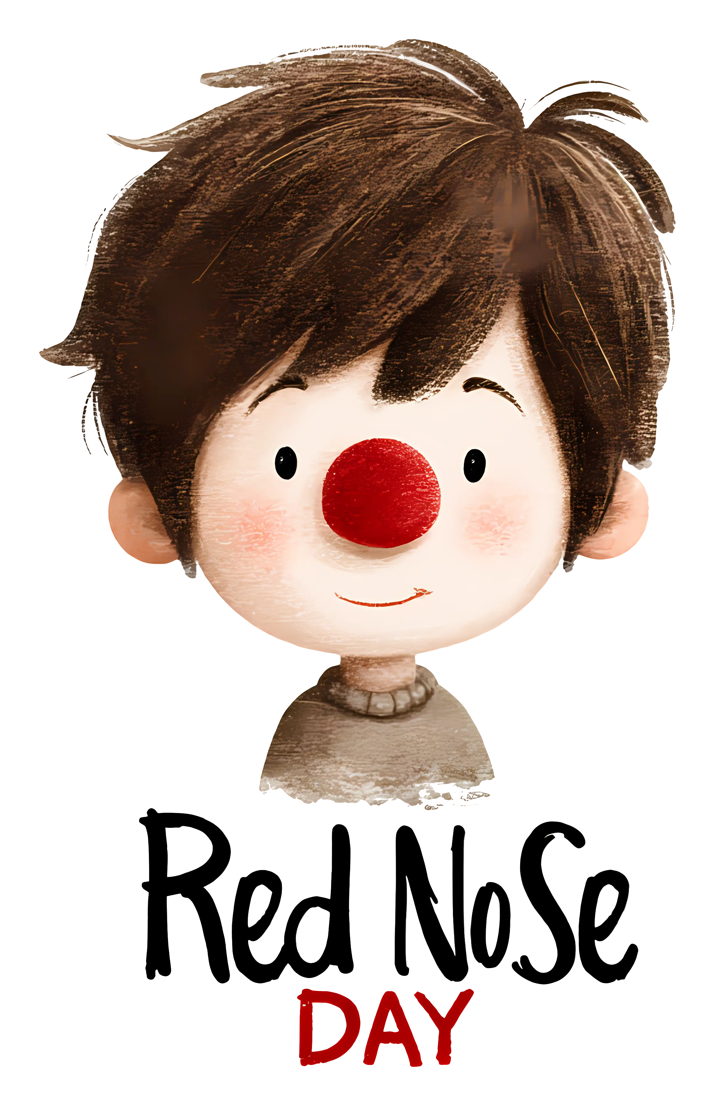 Red Nose Day Character Illustration
