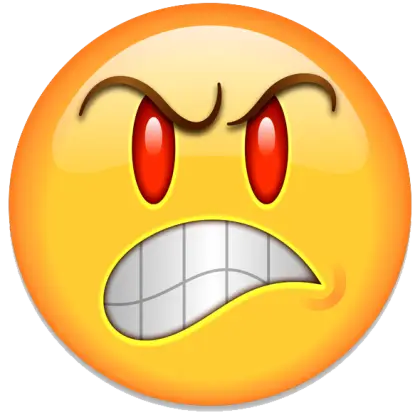 Angry Face Emoji Icon