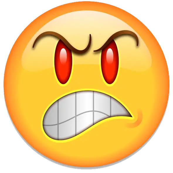 Angry Face Emoji Icon
