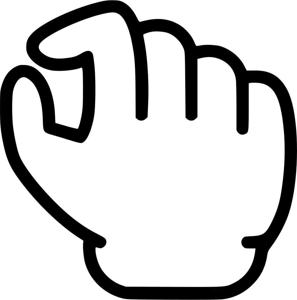 Minimalistic Hand Gesture Icon Design