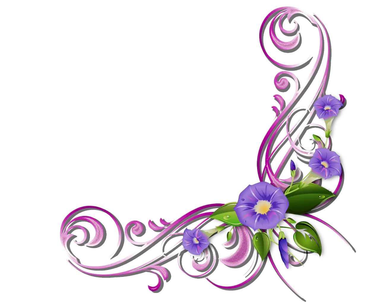 Elegant Floral Decoration with Purple Flowers