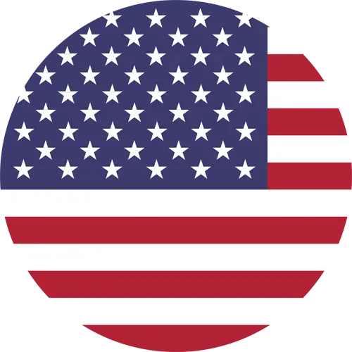 Circular USA Flag Illustration