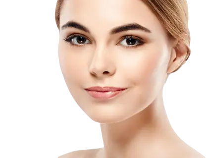 Portrait of a Woman&#039;s Face with Beautiful Skin