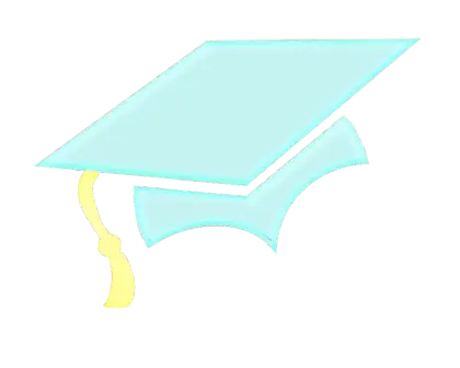 Blue Graduation Cap for Academic Success