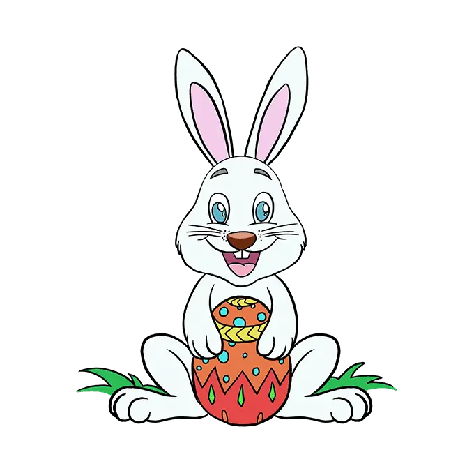 Easter Bunny with Decorated Egg