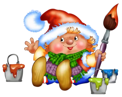 Elf Painting with Christmas Cheer