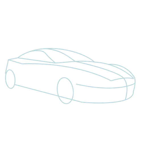 Minimalist Car Line Art Outline