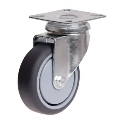 Metal and Rubber Caster Wheel