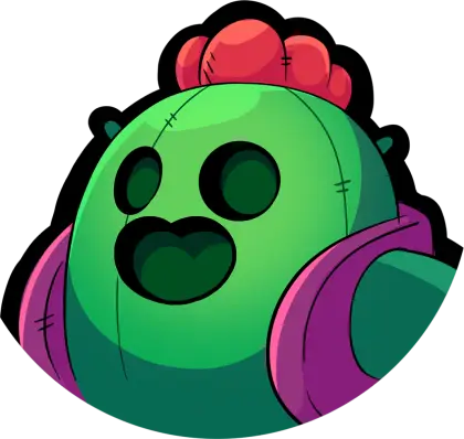 Green Cactus Cartoon Character