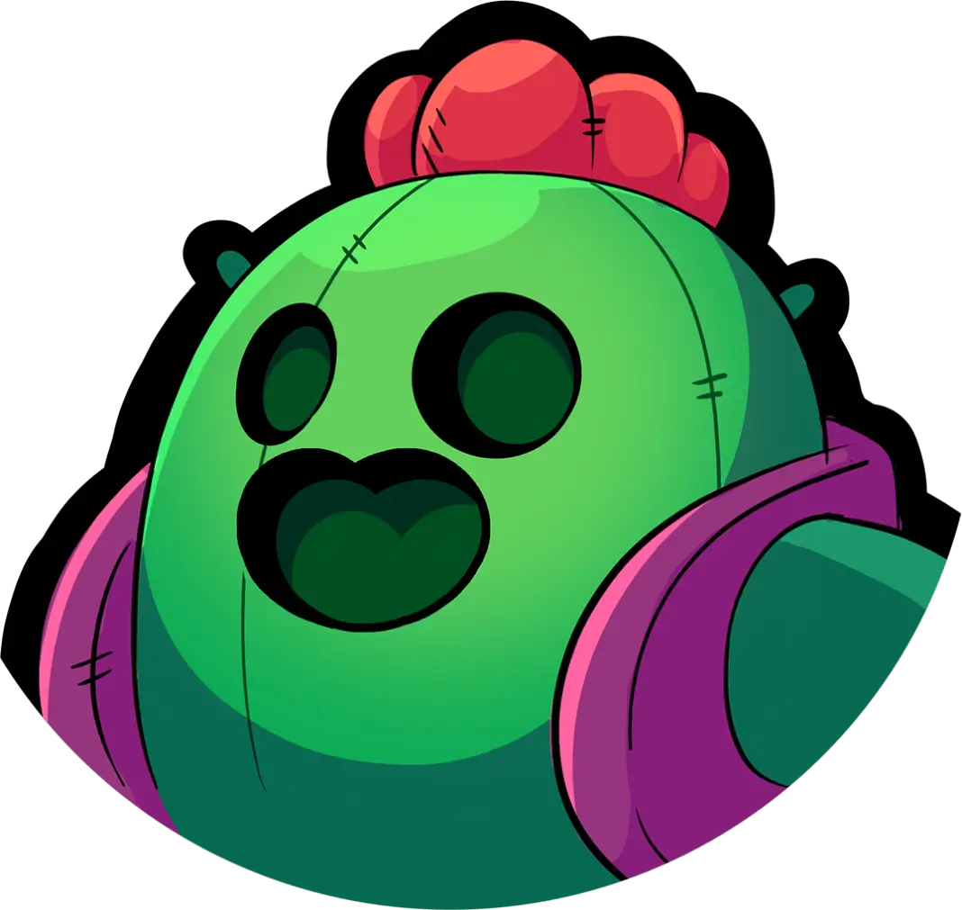 Green Cactus Cartoon Character