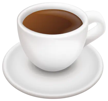 White Coffee Cup with a Warm Beverage