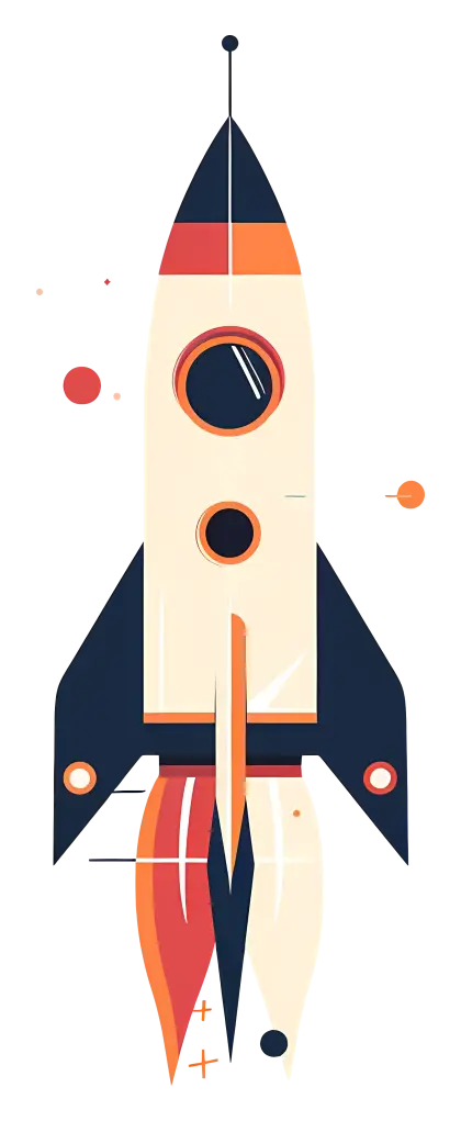 Cartoon Rocket Illustration