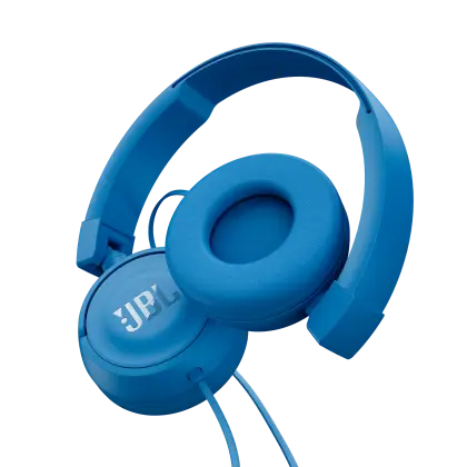 Blue Headphones for Audio Listening