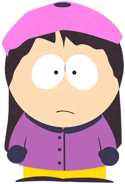 Cartoon Girl Character with Pink Hat