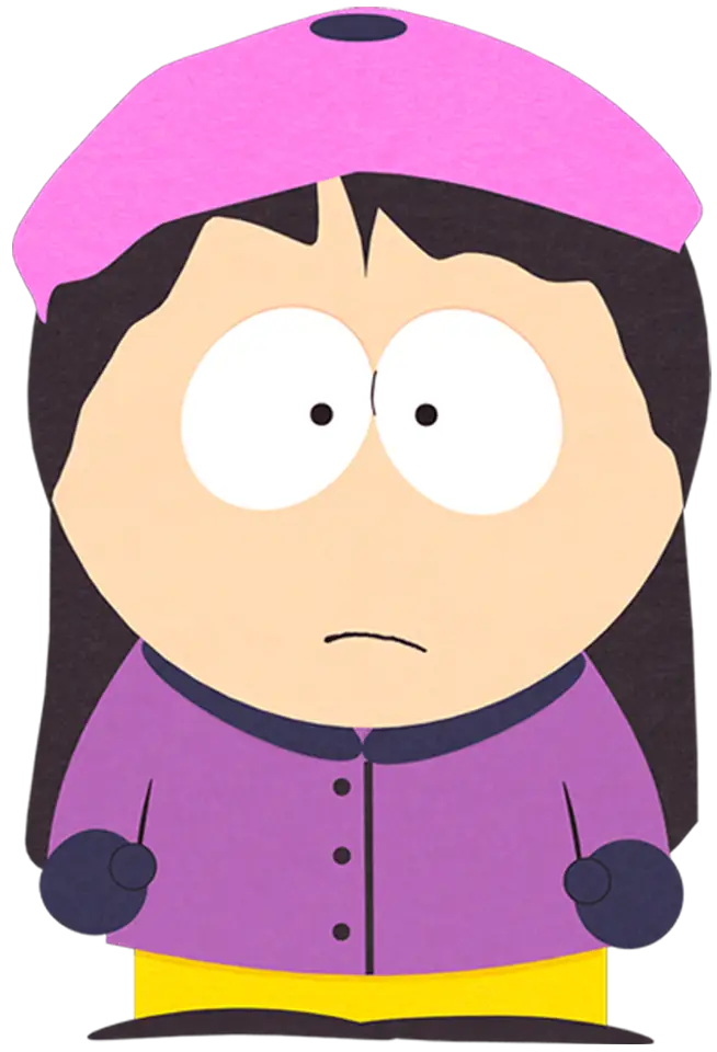 Cartoon Girl Character with Pink Hat