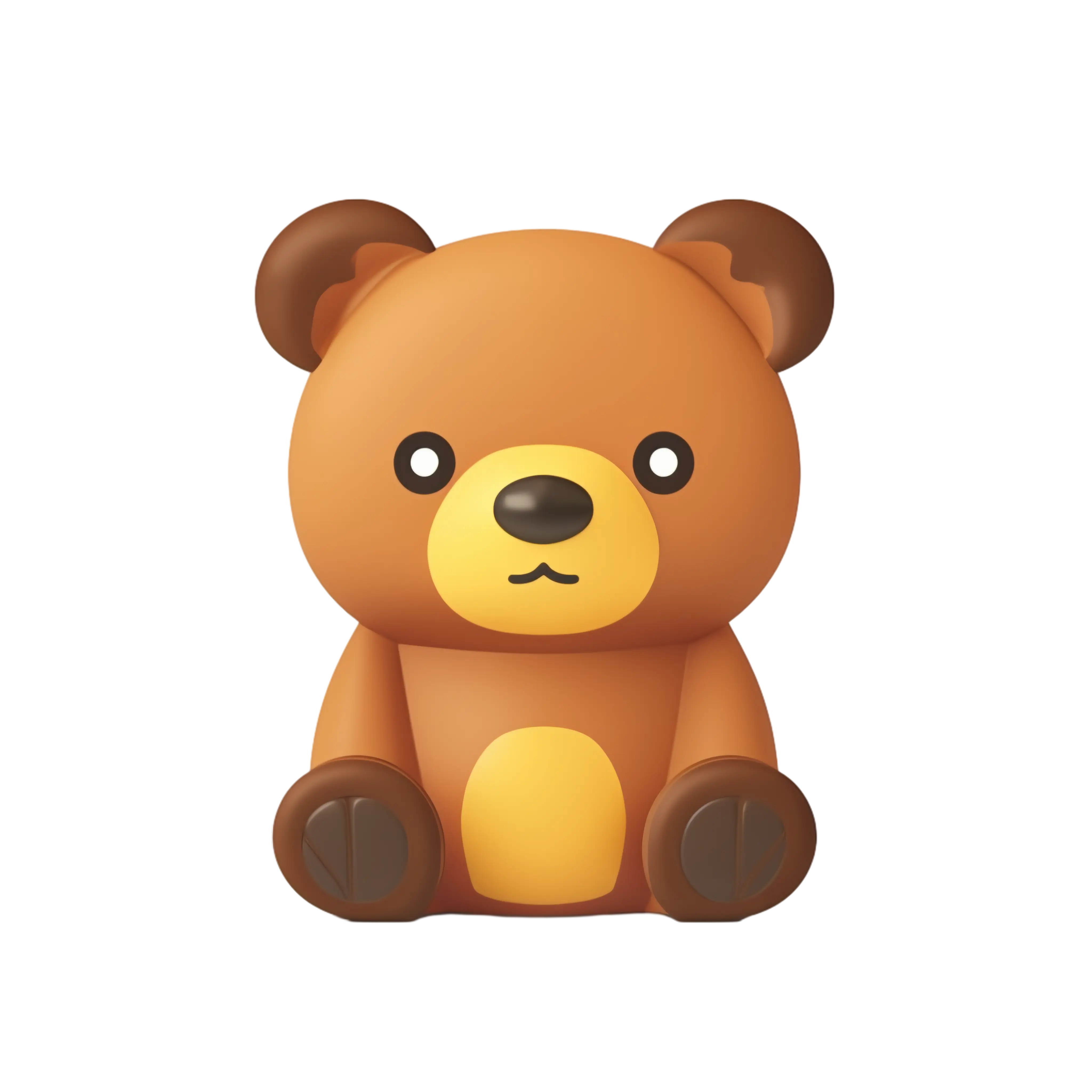 Cute Brown Teddy Bear Illustration