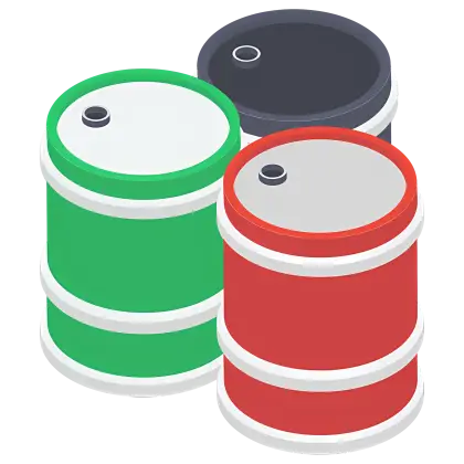 Colorful Oil Barrels