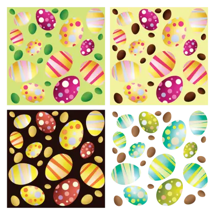 Colorful Easter Eggs Pattern