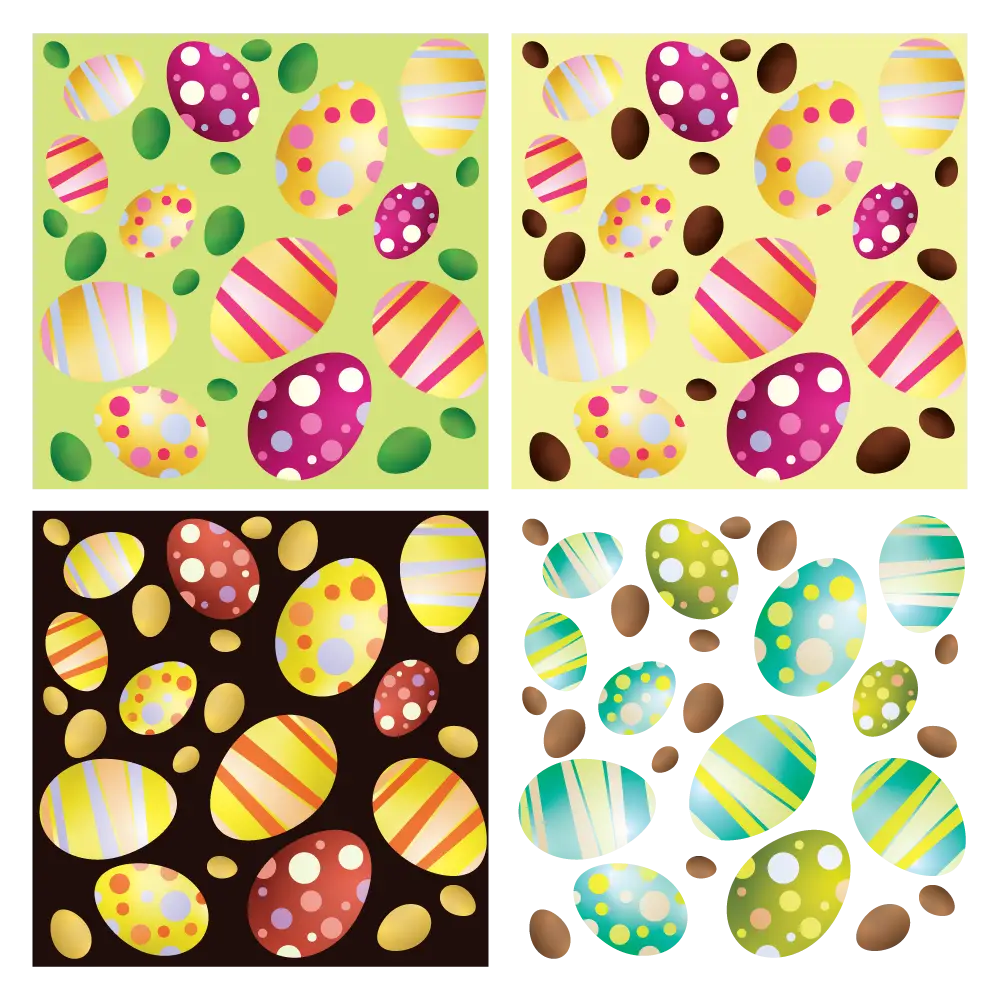 Colorful Easter Eggs Pattern