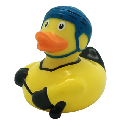 Hockey-Themed Rubber Duck Toy