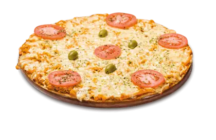 Cheese Pizza with Tomatoes and Olives