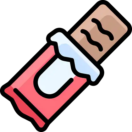 Cartoon Chocolate Bar With Wrapper