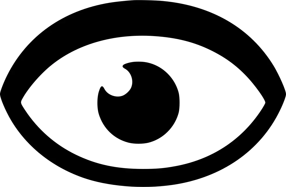 Minimalistic Black Eye Icon Design