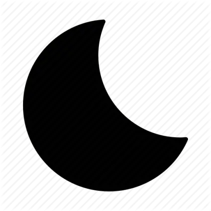 Black Crescent Moon Symbol