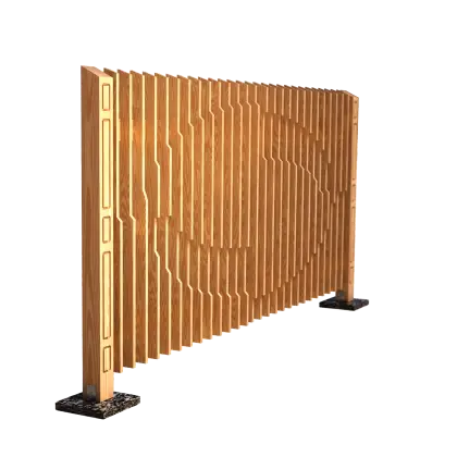 Elegant Wooden Partition Design