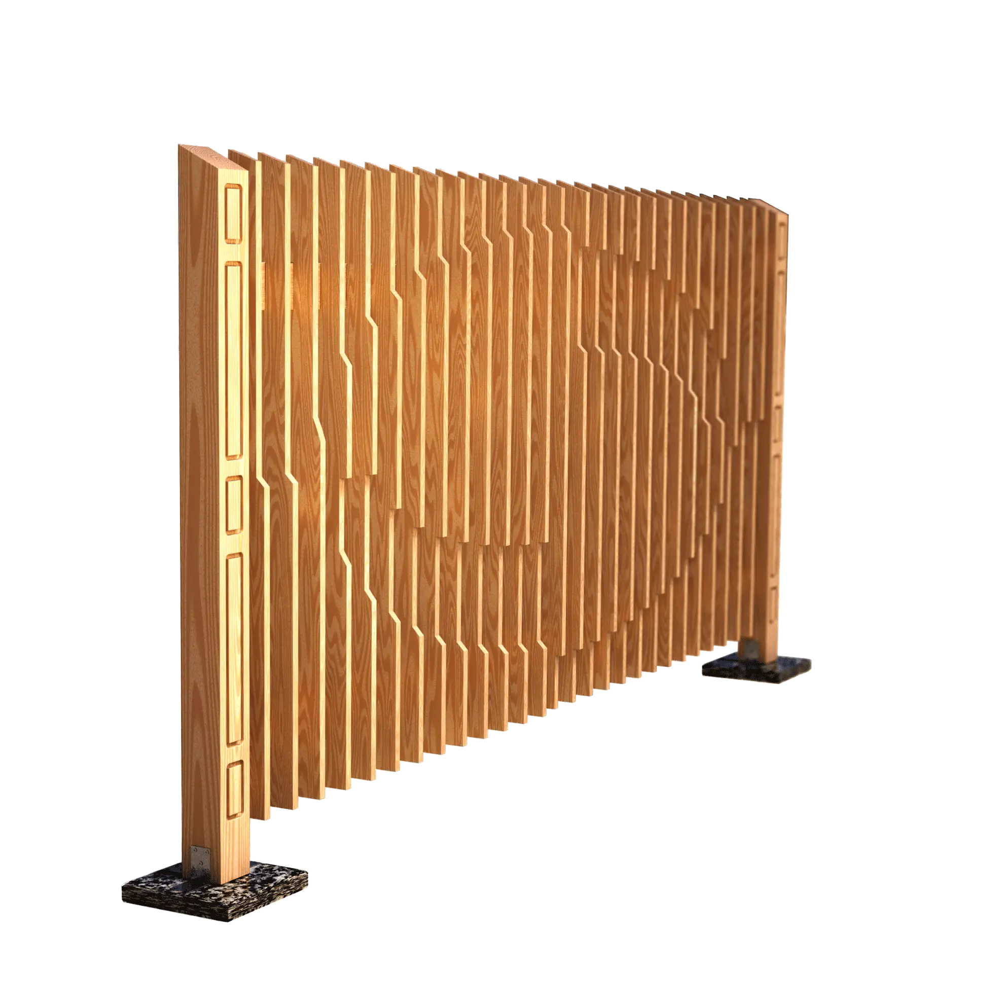 Elegant Wooden Partition Design