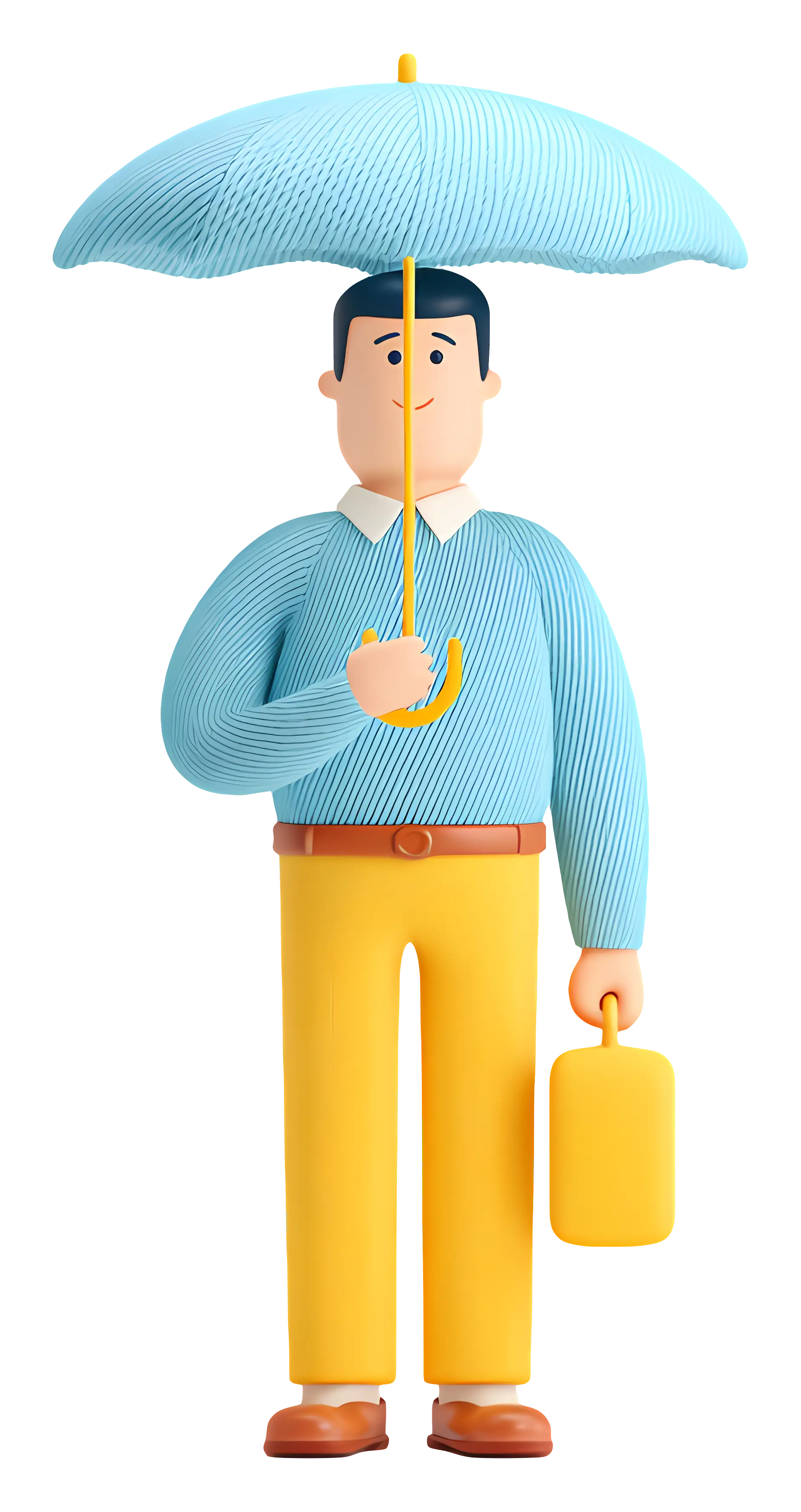 Man Holding Umbrella