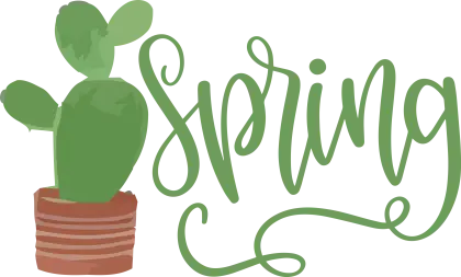 Spring Season with Cactus