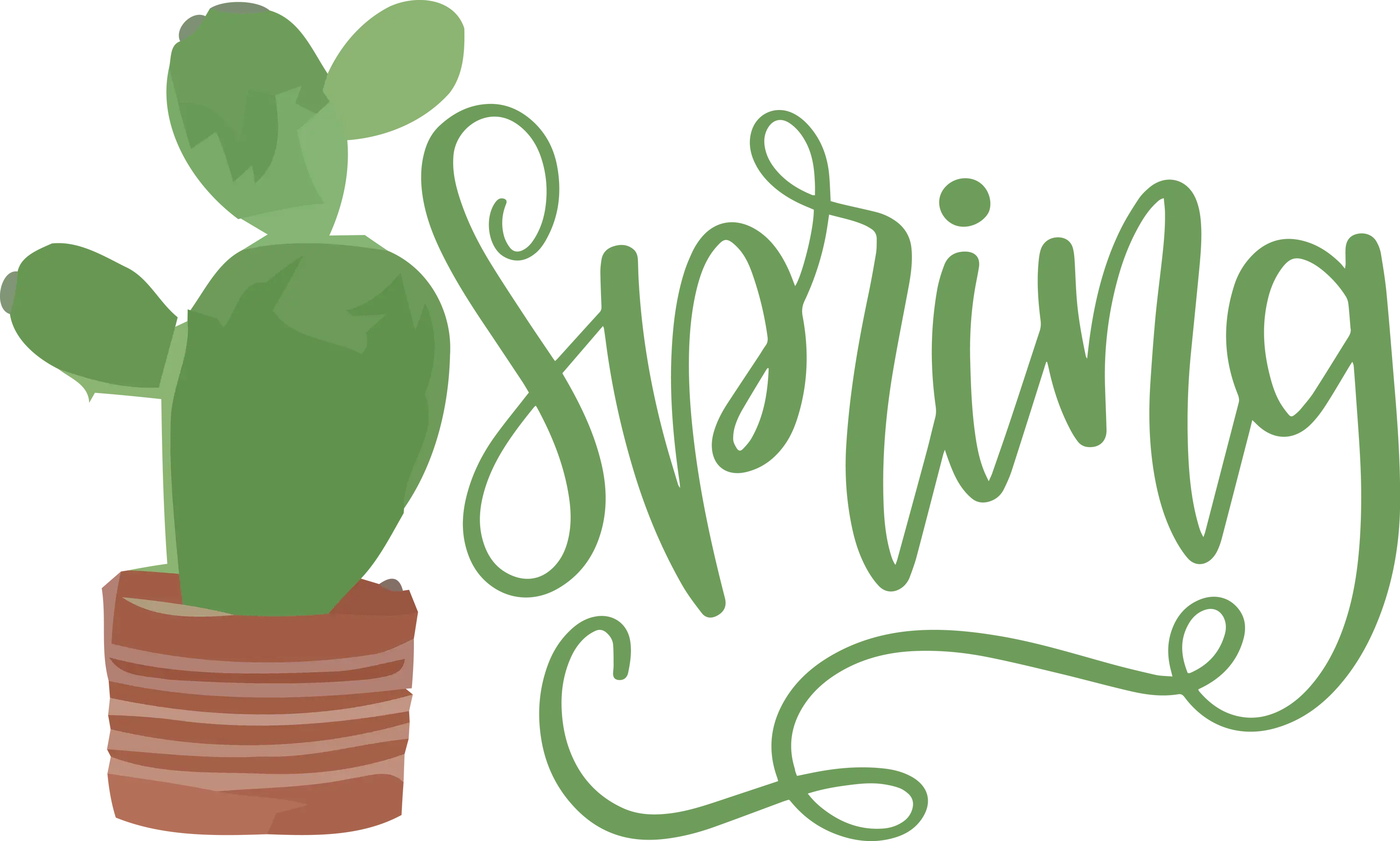 Spring Season with Cactus