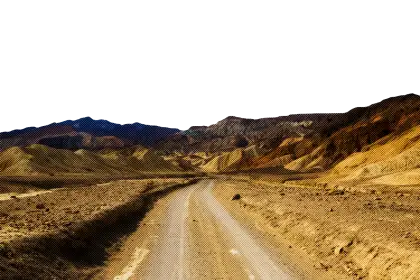 Desert Landscape with Road Illustration