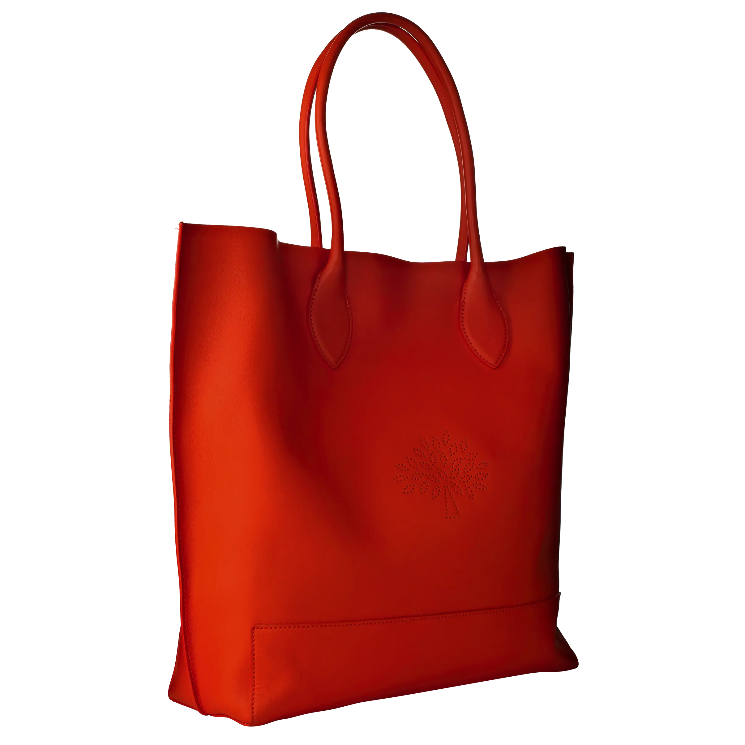 Stylish Red Leather Tote Bag
