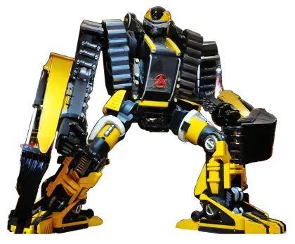 Yellow and Black Robot