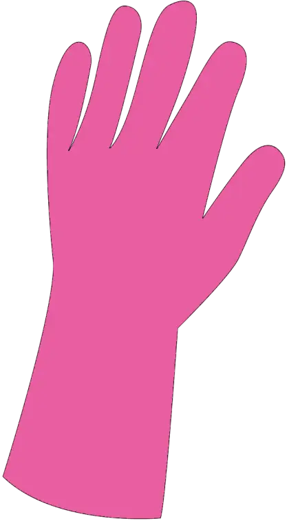 Pink Rubber Glove Illustration