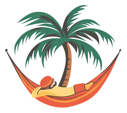 Person Relaxing in Hammock